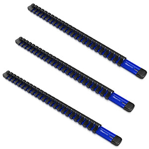 Aluminum Socket Organizer Rails With Rubber End Caps