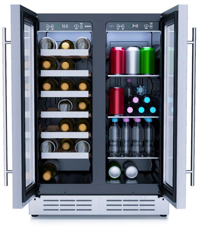 Elica - 23.4 Inch 4.8 cu. ft Beverage Centre Refrigerator in Stainless - EBF52SS1