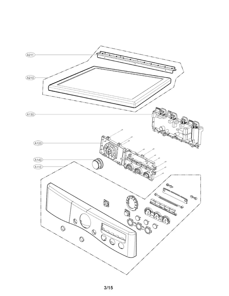 EBR76542931 Dryer Control Board
