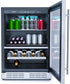 Elica - 23.4 Inch 4.8 cu. ft Beverage Centre Refrigerator in Stainless - EBS52SS1