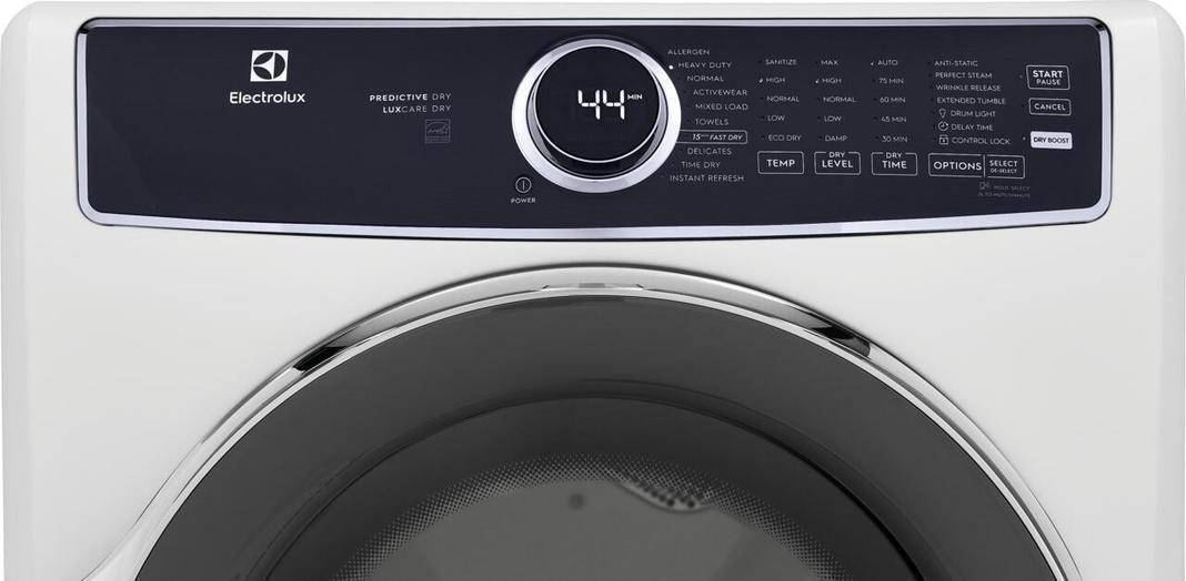 Electrolux - 8 cu. Ft  Electric Dryer in White - ELFE753CAW