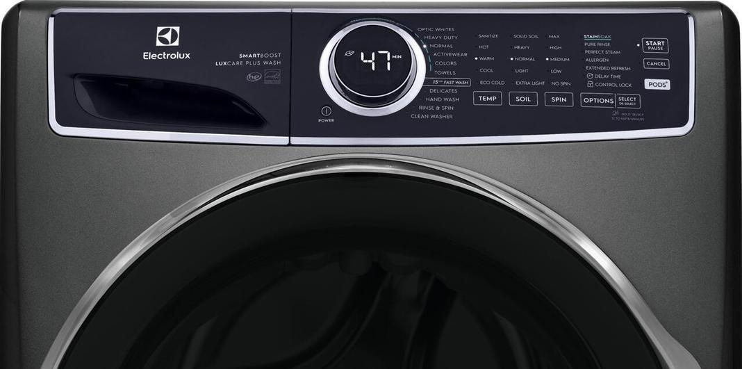 Electrolux - 5.2 cu. Ft  Front Load Washer in Titanium - ELFW7637AT