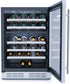 Elica - 23.4 Inch 4.8 cu. ft Wine Fridge Refrigerator in Stainless - EWS52SS1