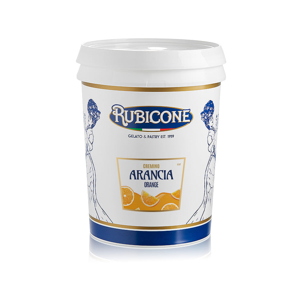 Orange Spreadable Filling Cream - Cremino Orange - 5 KG Bucket - Rubicone Canada