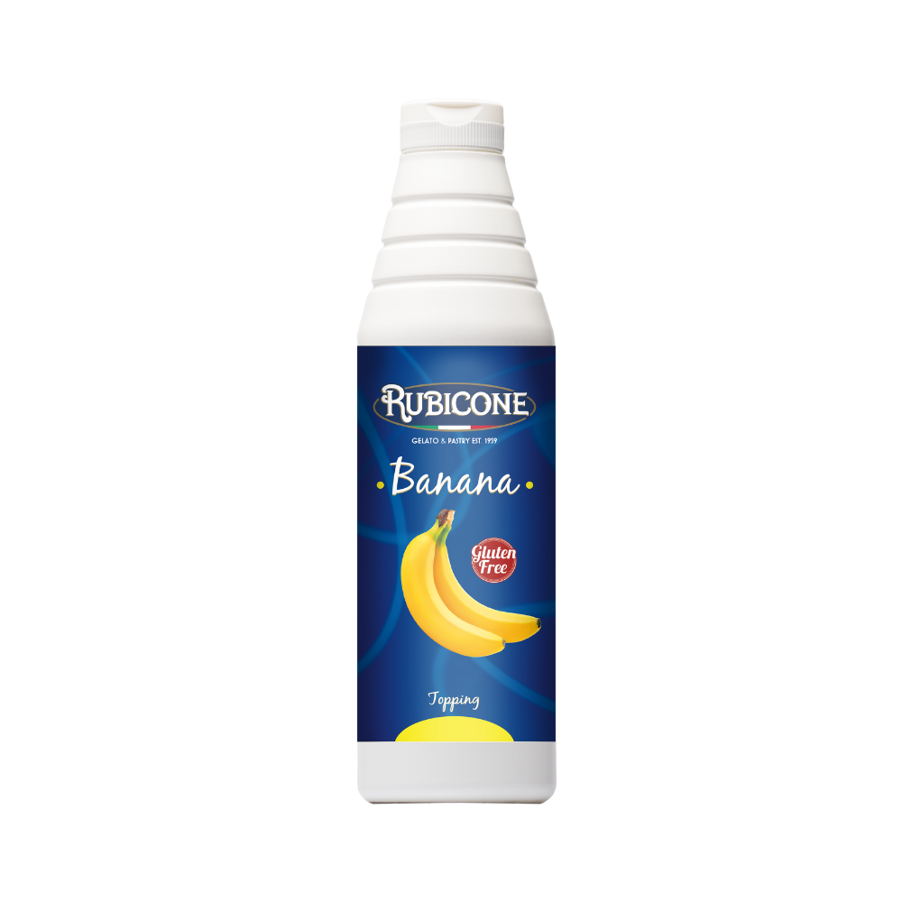 Banana Topping - 1 KG Squeeze Bottle - Rubicone Canada