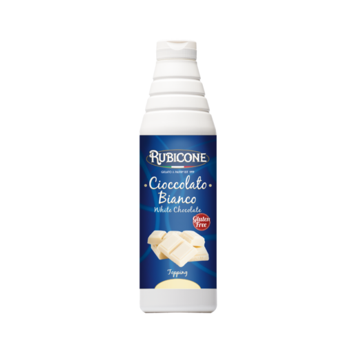 White Chocolate Topping - 1 KG Squeeze Bottle - Rubicone Canada