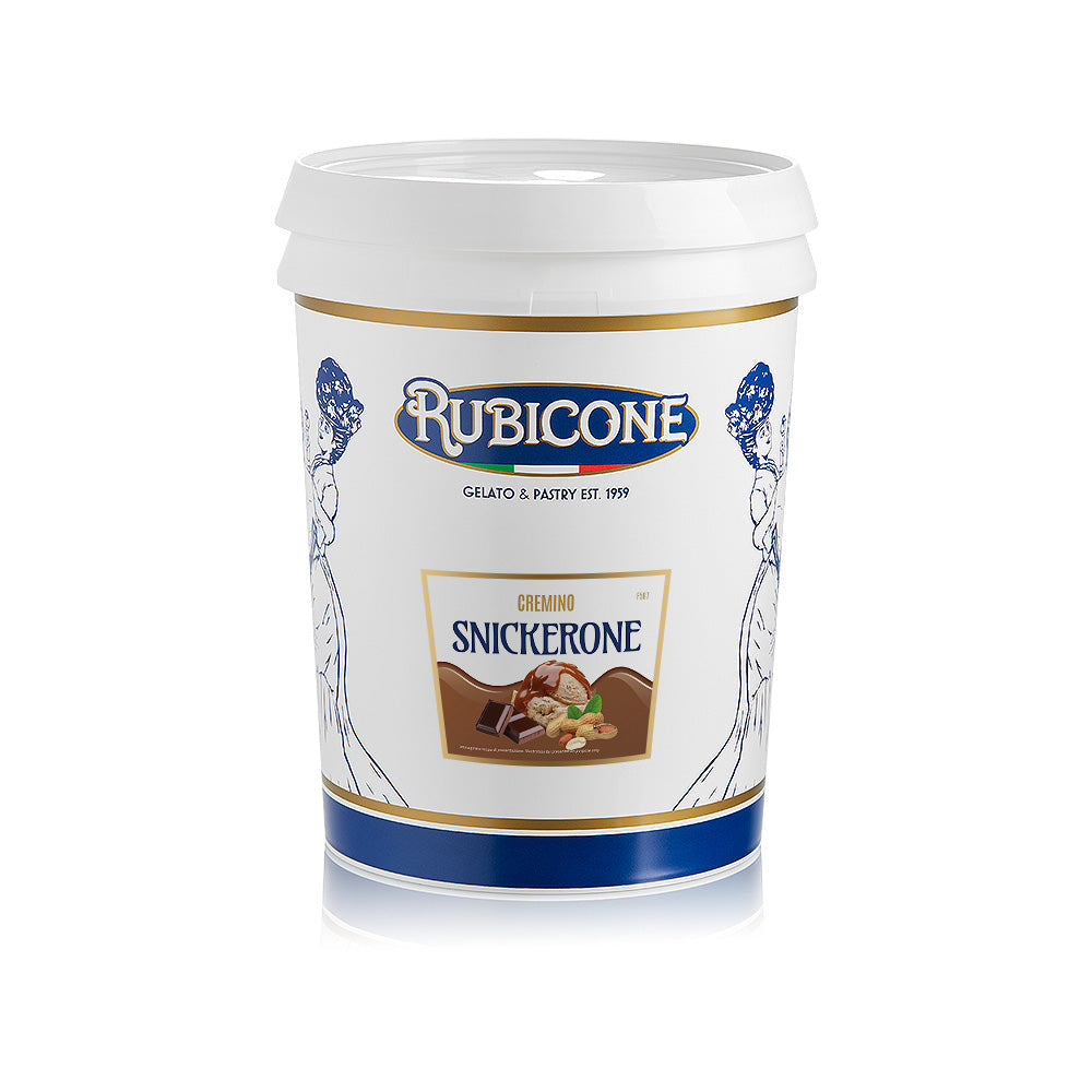 Snickerone Spreadable Filling Cream - Cremino Snickerone - 5 KG Bucket - Rubicone Canada