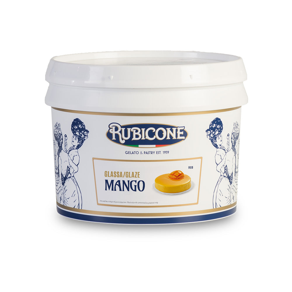 Mango Mirror Glaze - 3.5 KG Bucket - Bakery and Pastry - Rubicone Canada - Ships Free Within Canada on Orders Above CAD $199