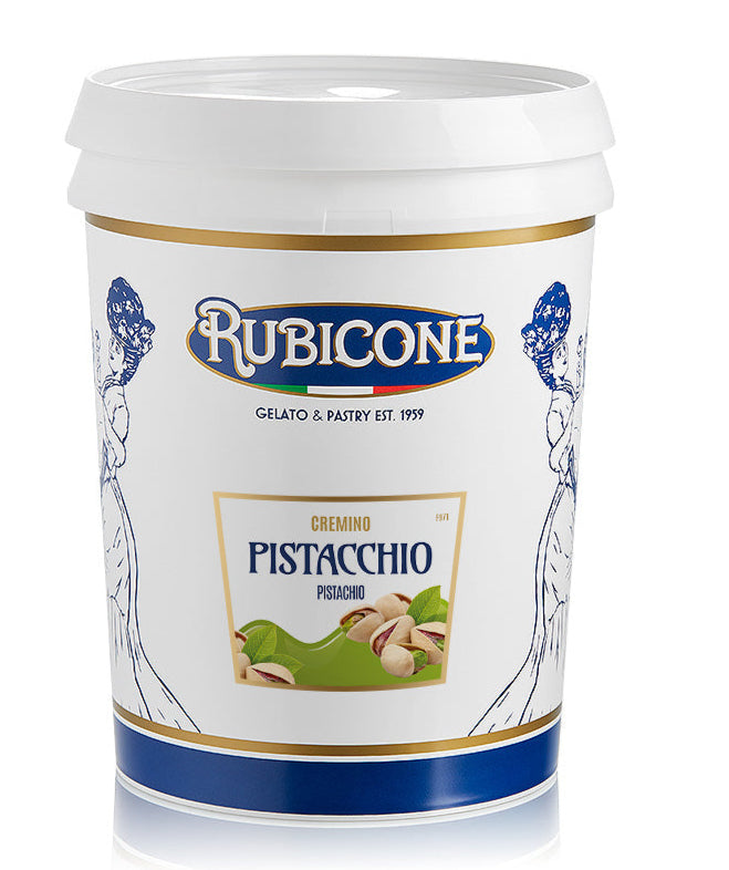 Pistachio Spreadable Filling Cream - Cremino Pistachio - 5 KG Bucket - Rubicone Canada - Made in Italy