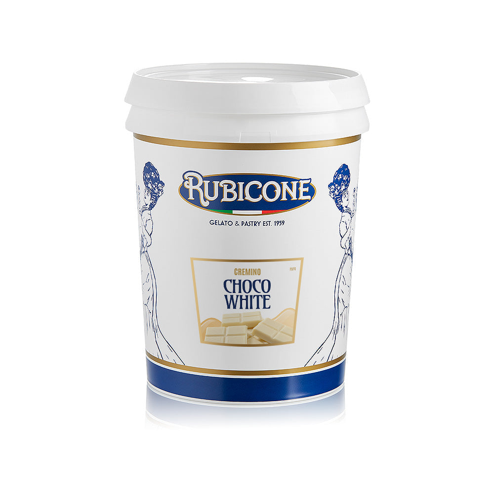 White Chocolate Spreadable Filling Cream - Cremino Choco White - 5 KG Bucket - Rubicone Canada - Ships Free Within Canada on Orders Above CAD $199