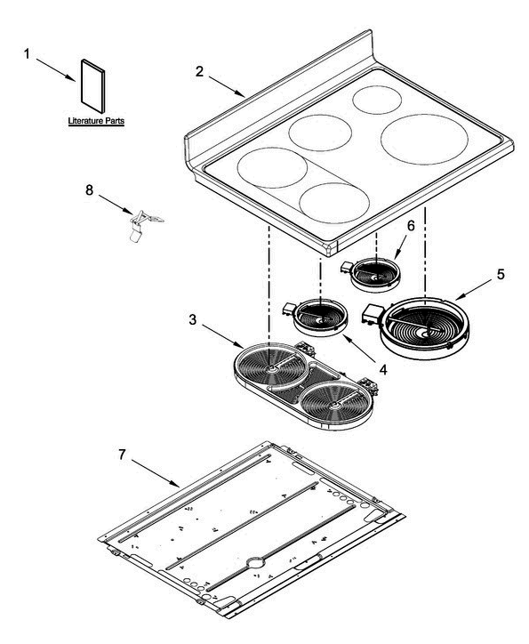 W11132188 Range Glass Cooktop - XPart Supply
