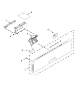 W10894669 Dishwasher Control Panel, Black - XPart Supply