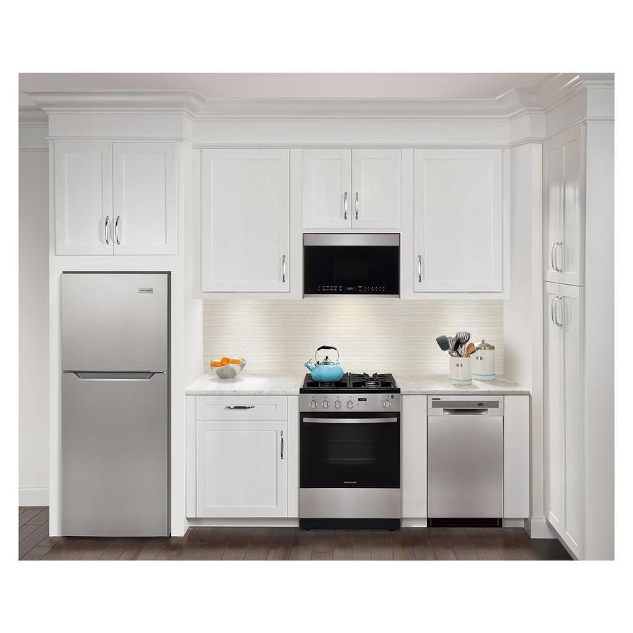 Frigidaire - 23.75 Inch 11.6 cu. ft Top Mount Refrigerator in Stainless - FFET1222UV