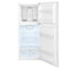 Frigidaire - 23.75 Inch 11.6 cu. ft Top Mount Refrigerator in White - FFET1222UW