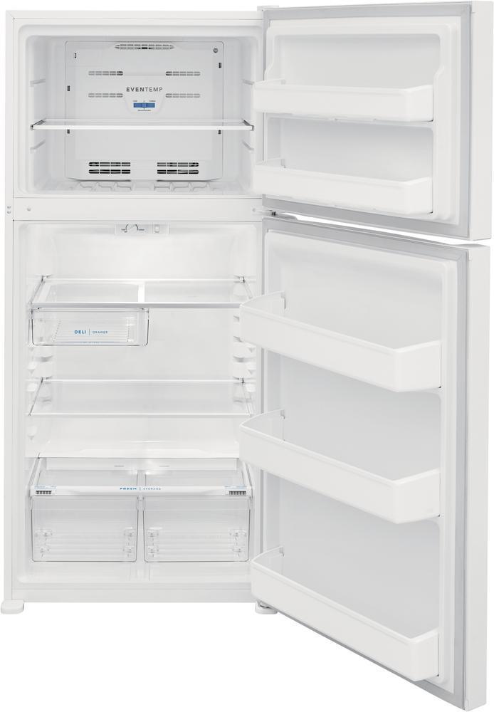 Frigidaire - 30 Inch 18.3 cu. ft Top Mount Refrigerator in White - FFHT1835VW