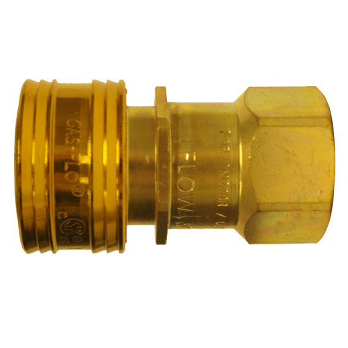 Propane Valved Brass Coupler 3/8" QD-GMC6-6F — Secure Quick-Disconnect for Propane Appliances
