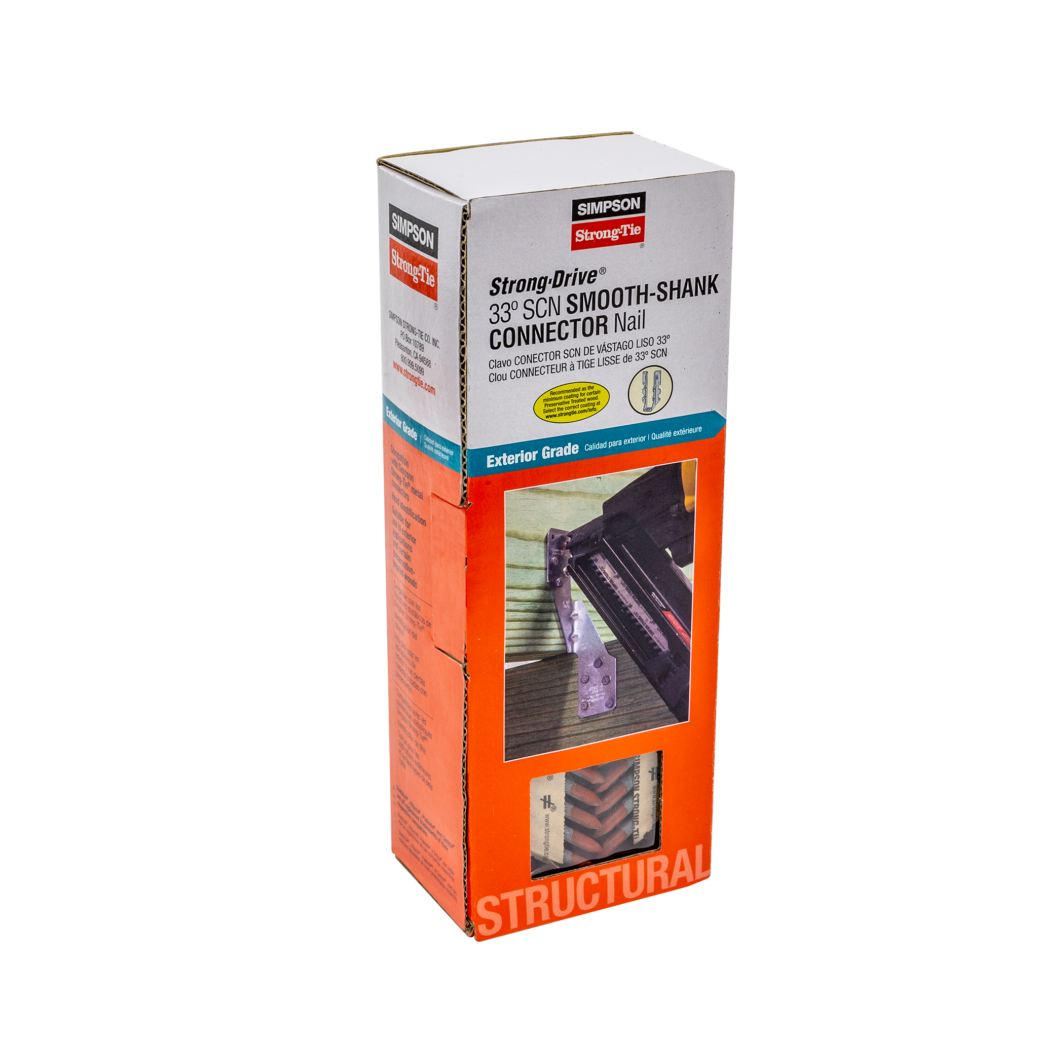 .148"x1-1/2" Strong-Drive® 33° Smooth Shank Connector Nail, Hot Dipped Galvanized (500/BX)