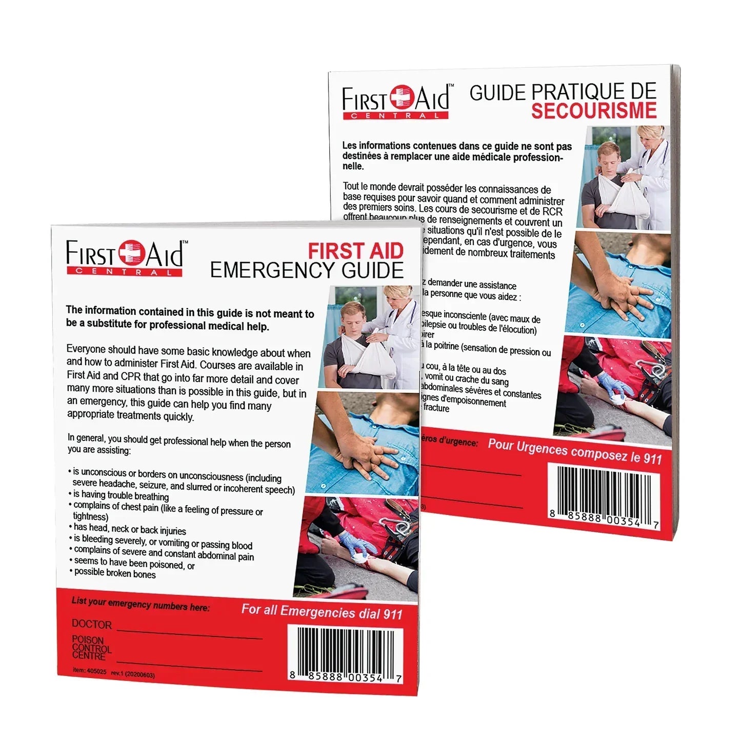 First Aid Pocket Guide, (EN/FR)
