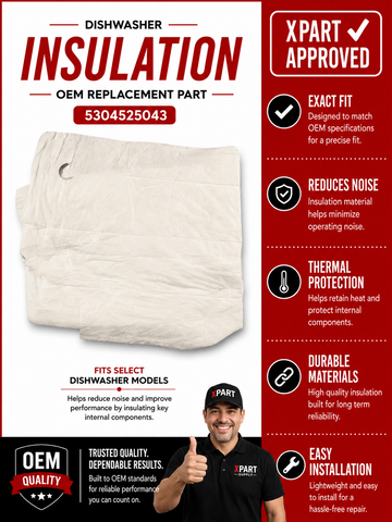 Dishwasher tub insulation