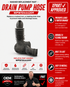 Frigidaire Tub-to-Pump Hose 134639910 — Fixes Washer Leaks & Drainage Failures