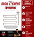 GE Broil Element WS01F11424 — Fixes No Broiling in GE Range