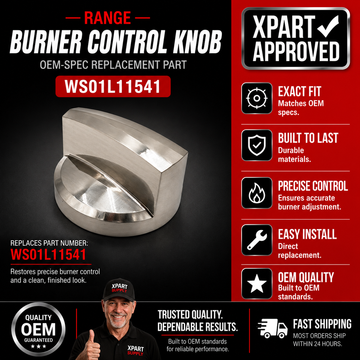 Infinite stainless-steel surface burner control knob