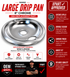 GE Range 8'' Drip Pan WS01L09258 — Stop Grease Buildup & Keep Your Stovetop Clean