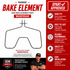 GE Range Bake Element WG02F05442 — Fix Oven That Won't Heat or Bakes Unevenly