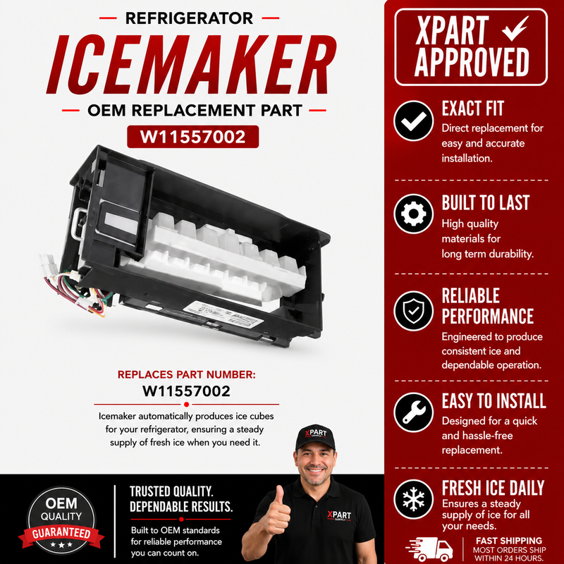 Jenn-Air Refrigerator Icemaker W11557002 — Fixes Ice Maker Not Making Ice