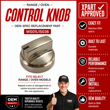 Range oven control knob