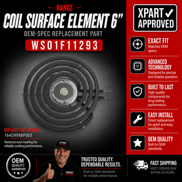 ELEMENT COIL ASM T-LTD 6 / Range Sensi-Temp Coil Surface Element, 6-inch