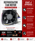 GE Refrigerator Evaporator Fan Motor WG03F08474 — Restore Cooling & Stop Frost Buildup