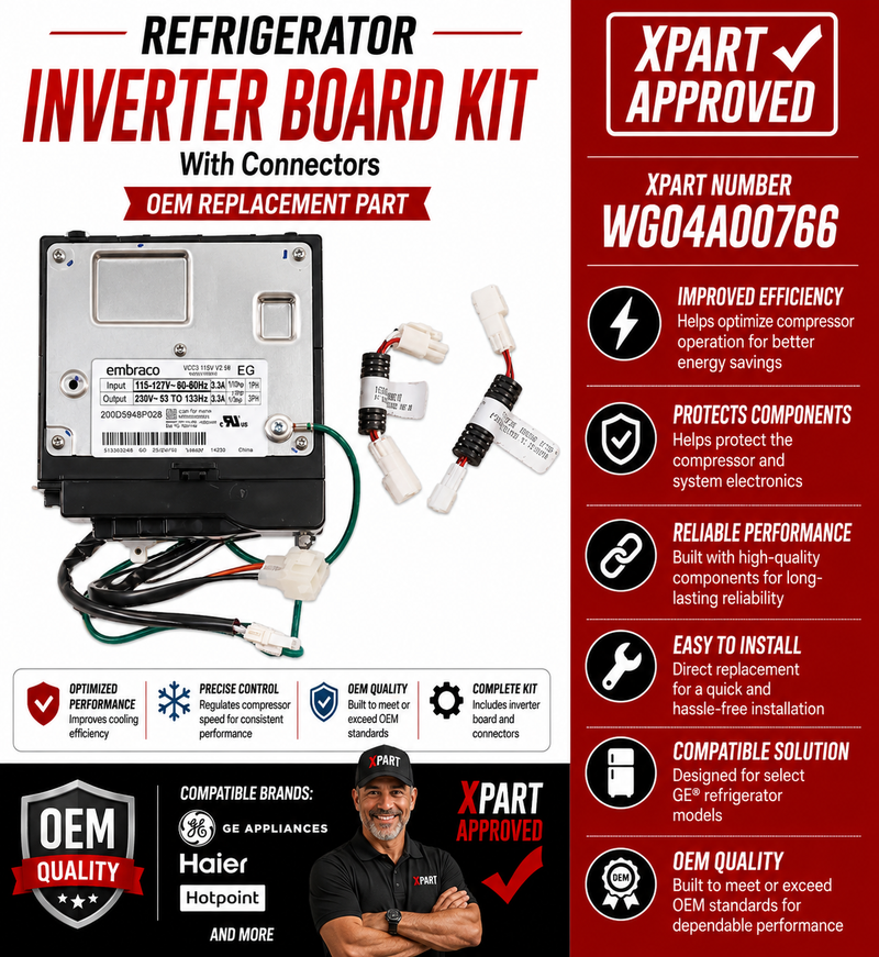 GE Refrigerator Inverter Board Kit WG04A00766 – Genuine OEM