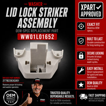 Washer Lid Lock Striker Assembly