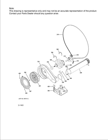 Dryer Outlet Thermistor (Temperature Sensor, Exhaust Thermistor, Outlet Sensor)
