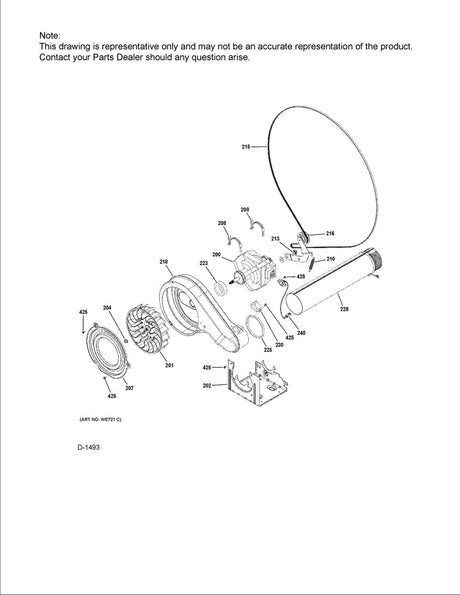 WG04F11798 Dryer Outlet Thermistor - XPart Supply