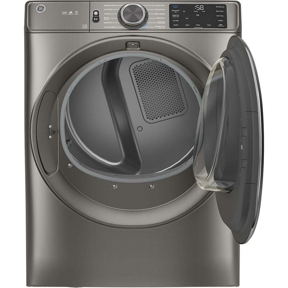 GE - 7.8 cu. Ft  Electric Dryer in Grey - GFD65ESMNSN