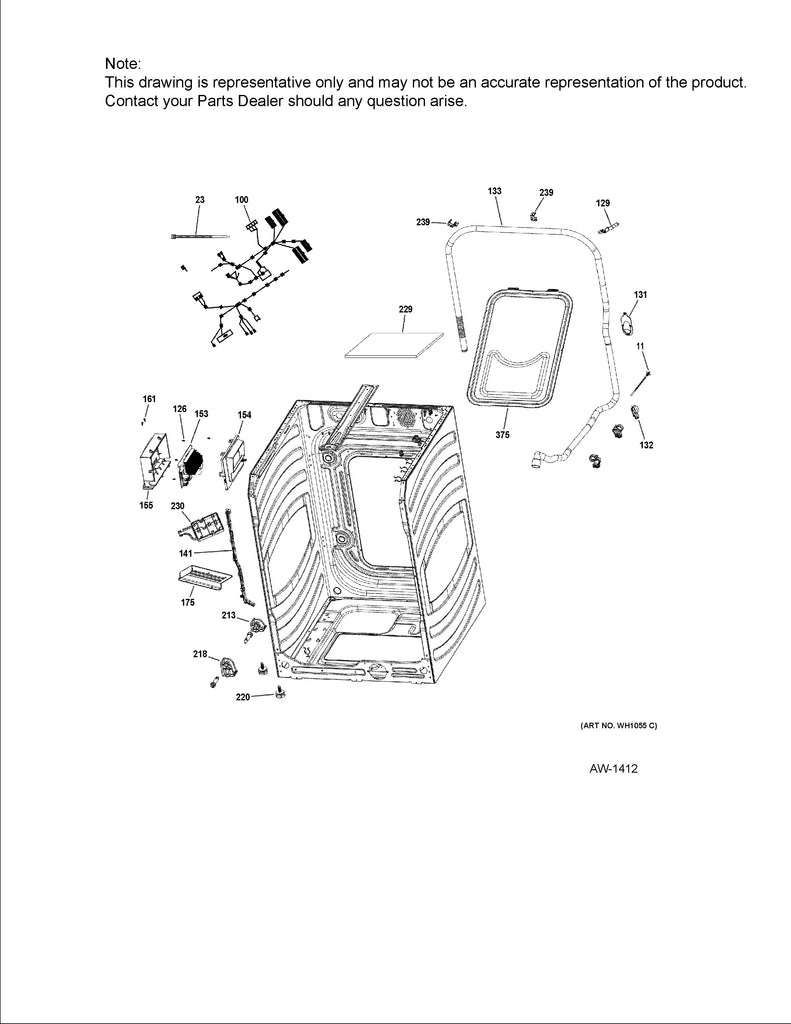 WG04F12727 Washer Inverter Board FL - XPart Supply