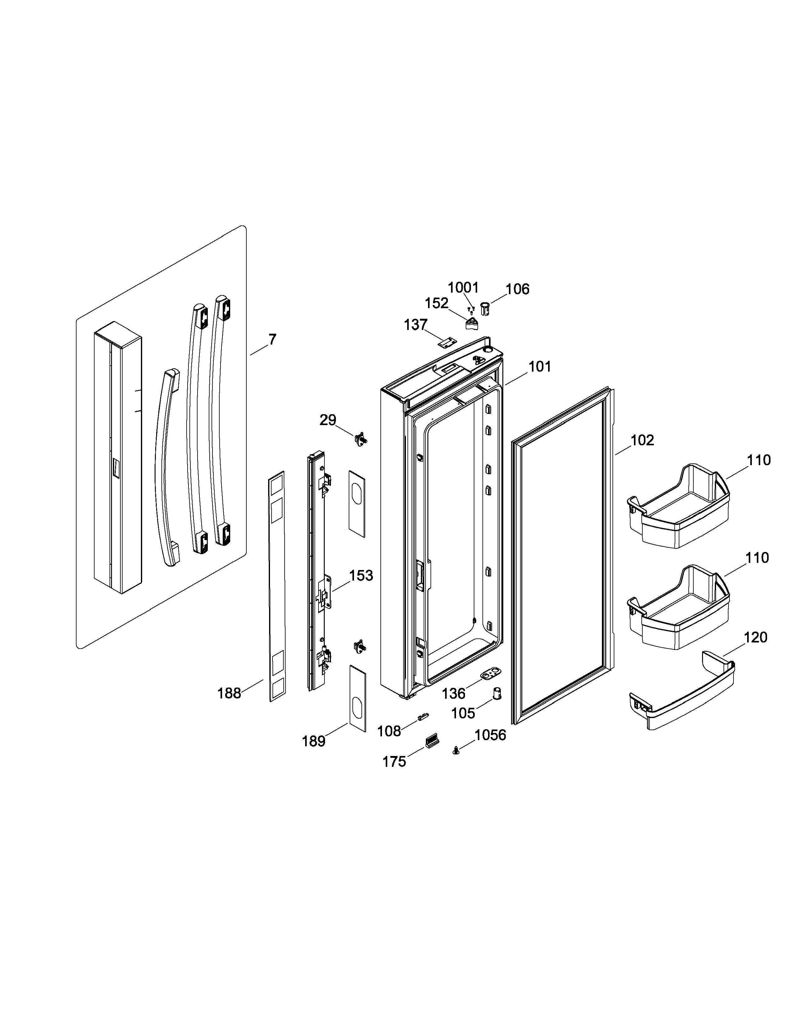 WR03F04420 GE Refrigerator Mullion Articulation Assembly – Replaces WR17X25027, 225D8303G002