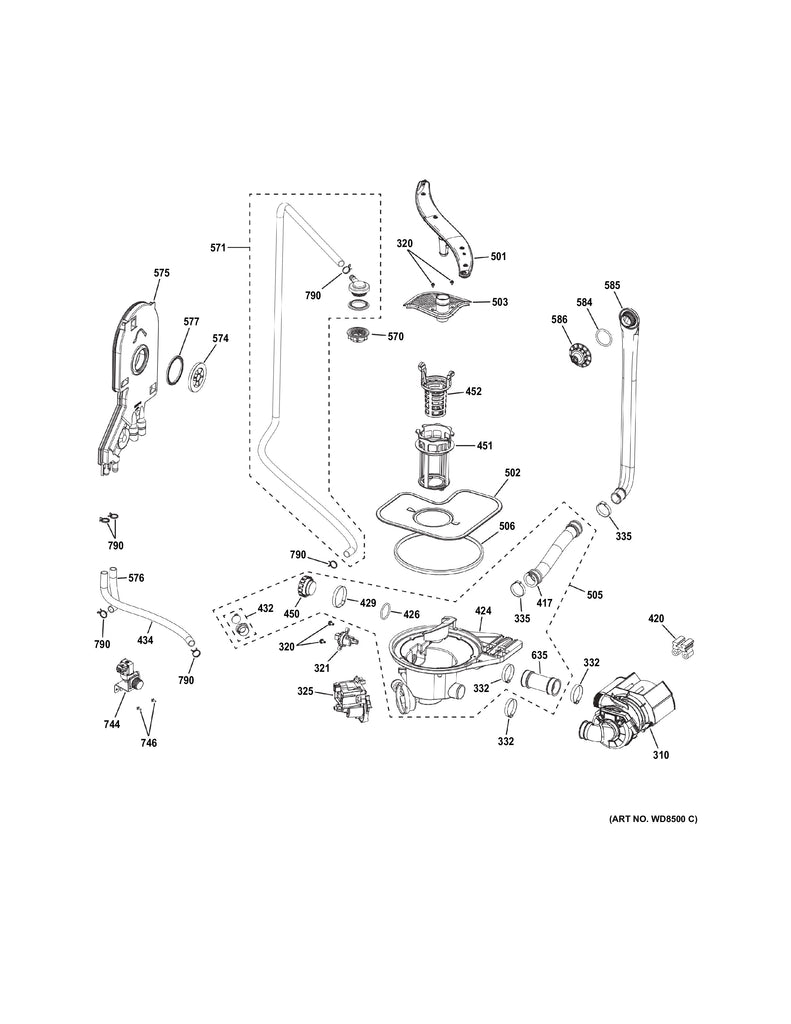 WG04F11359 Dishwasher Wash Pump - XPart Supply