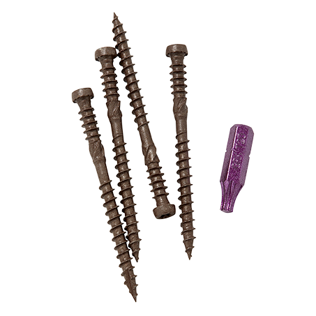 #9 x 2-1/2" Kameleon Brown Composite Deck Screws (100/Pack)