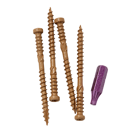 #9 x 2-1/2" Kameleon Tan Composite Deck Screws (100/Pack)