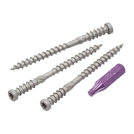 #9 x 2-1/2" Kameleon Grey Composite Deck Screws (100/Pack)