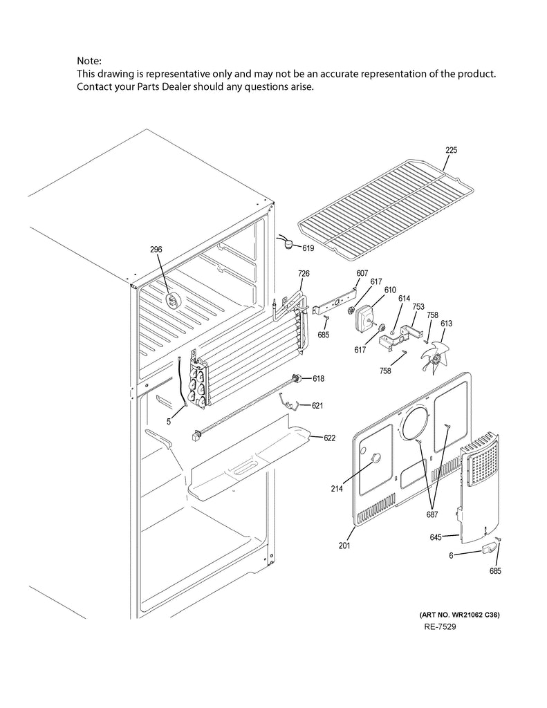 WG03L09561 Refrigerator Evaporator Cover - XPart Supply