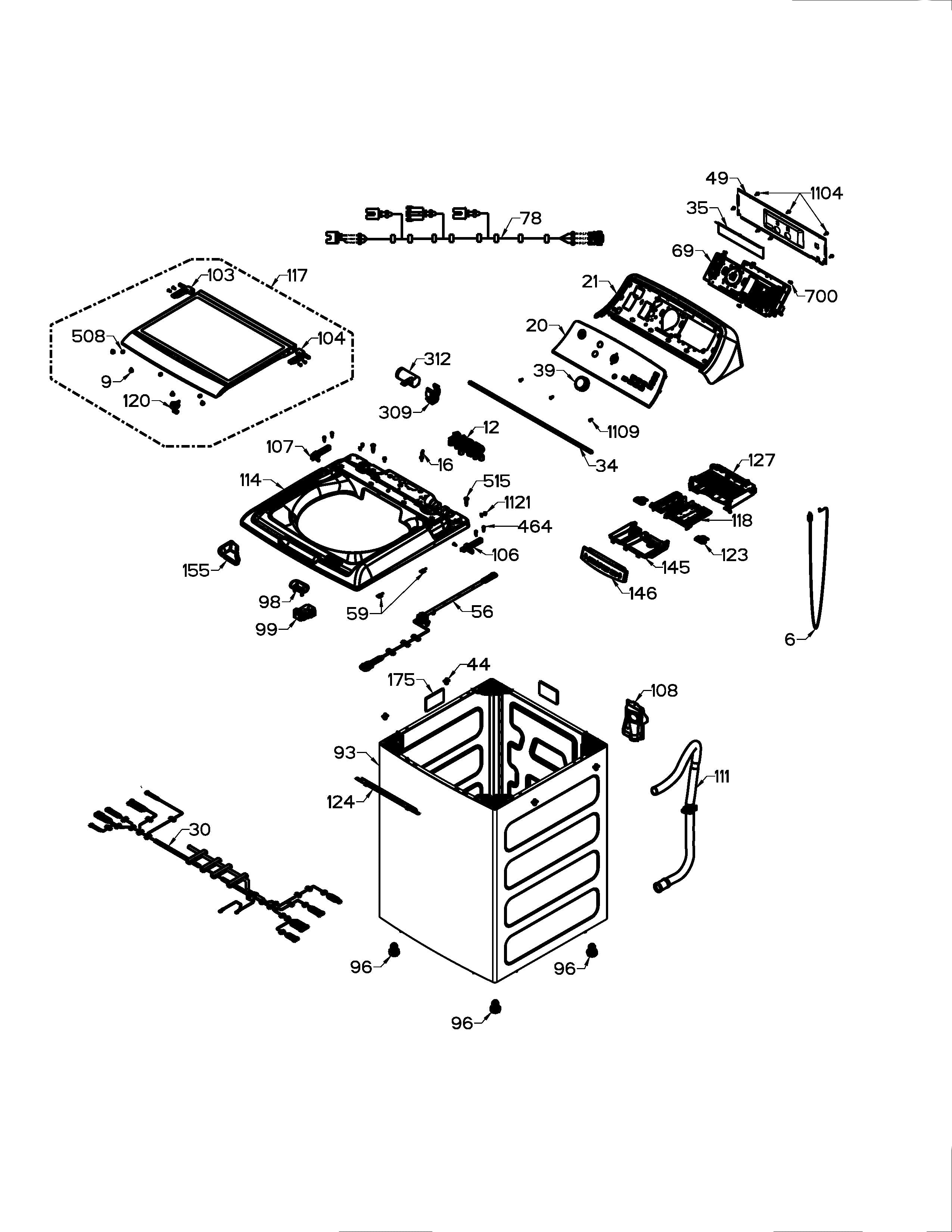 WW01L01660 Top Load Washer Lid Lock Quick Release