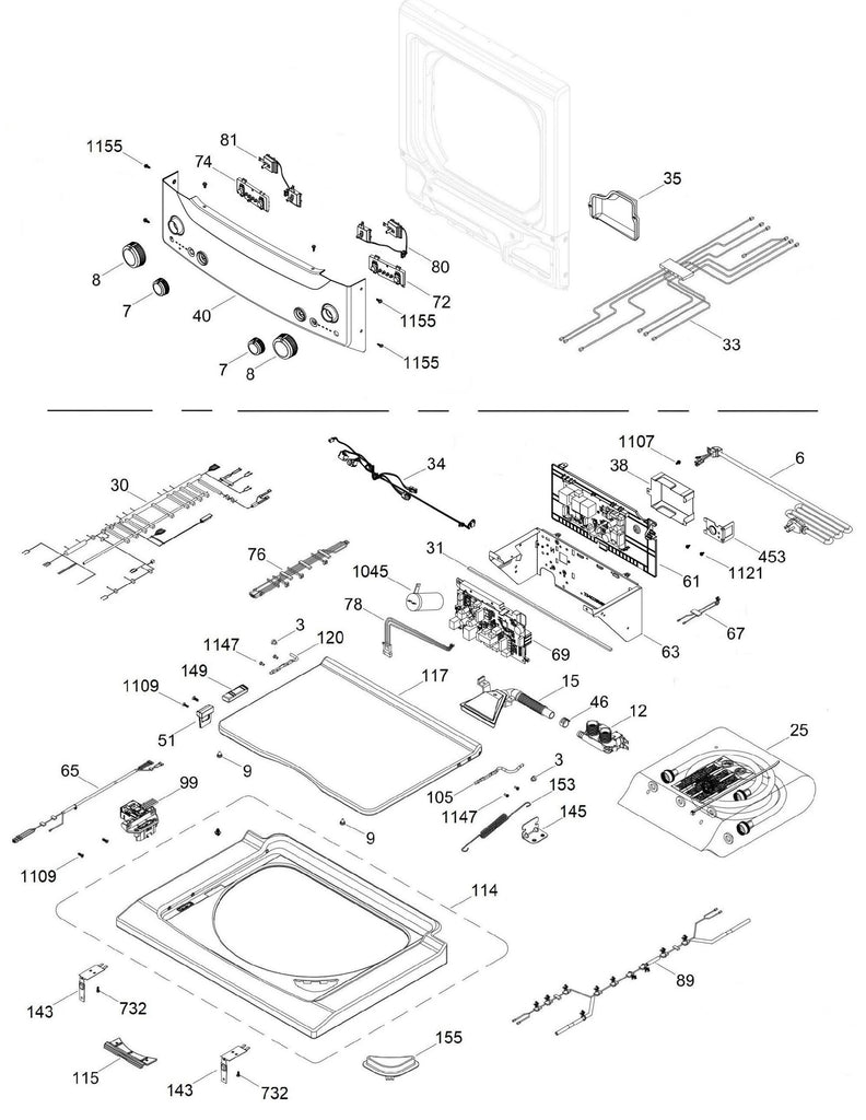 WW02F00880 Dryer Electronic Control Board - XPart Supply