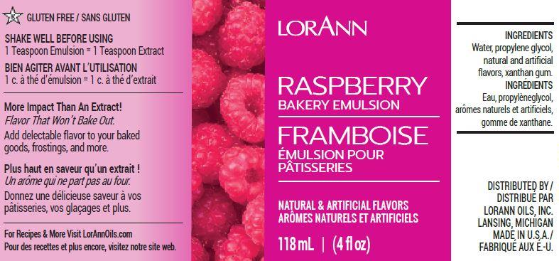 Raspberry Bakery Emulsion - 4 oz. - 16 oz., 1 Gallon, 5 Gallons - Bakery Emulsions Canada - Ships Free Within Canada on Orders Above CAD $199
