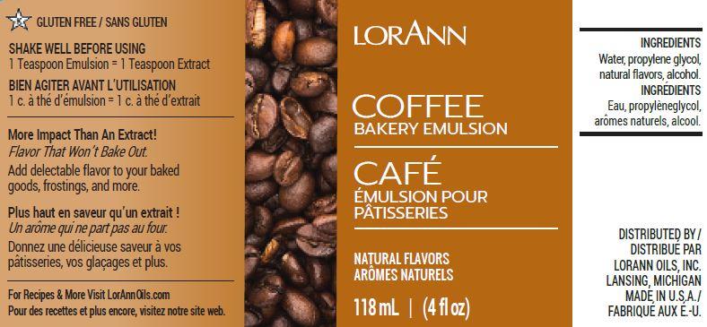 Coffee Bakery Emulsion - 4 oz. - 16 oz., 1 Gallon, 5 Gallons - Bakery Emulsions Canada - Ships Free Within Canada on Orders Above CAD $199