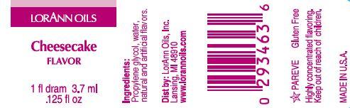 Cheesecake Flavoring - Super Strength Flavor 1 oz., 16 oz., 1 Gallon - Ships Free Within Canada on Orders Above CAD $199