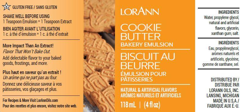 Cookie Butter Bakery Emulsion - 4 oz. - 16 oz., 1 Gallon, 5 Gallons - Bakery Emulsions Canada - Ships Free Within Canada on Orders Above CAD $199
